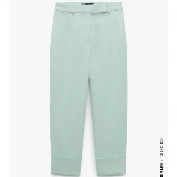 Zara Mint Green Belted Pantsuit - Picture 7 of 10